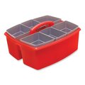 Storex Large Caddy with Sorting Cups, Red, 2PK 00981U02C